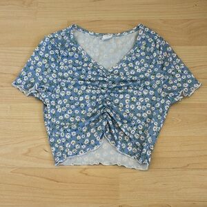 Kids floral crop top